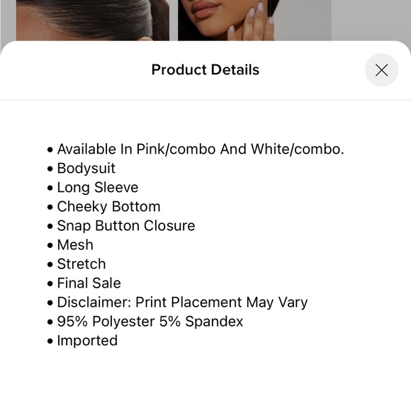 FASHION NOVA DEJAVÚ BODYSUIT - Picture 8 of 8